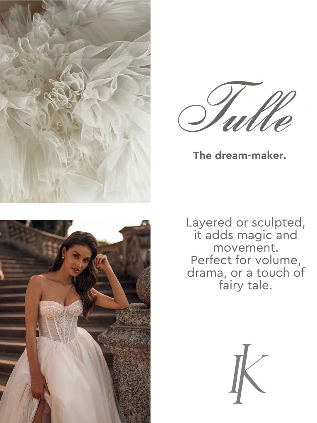 Stoffdetail Brautkleid