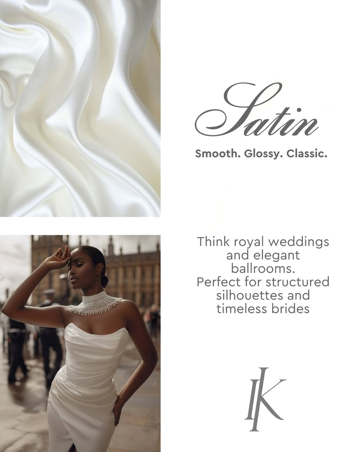 Stoffdetail Brautkleid