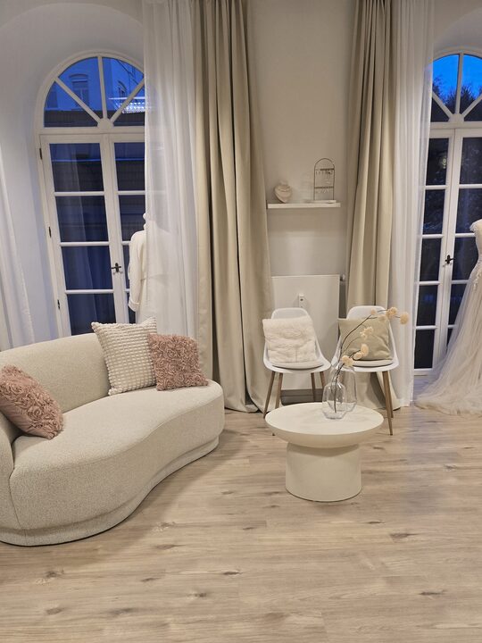 Salon der Brautboutique Herzspinnerei in Ettlingen