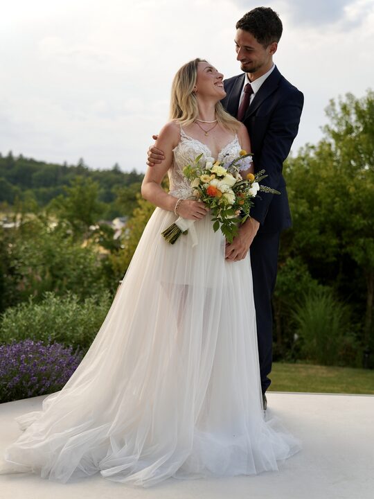 Brautpaar am Hochzeitstag